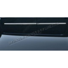 Dacia Logan - nerez chróm bočné ochranné dverové lišty Omsa Line