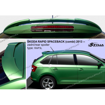 Škoda Rapid Spaceback 2012+ zadný spoiler (EÚ homologácia) Škoda Rapid Spaceback 2012+ zadný spoiler (EÚ homologácia)