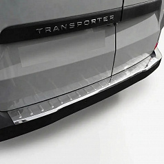 Leštený nerezový kryt hornej hrany zadného nárazníka VW T7 Transporter, Ford Tourneo Custom