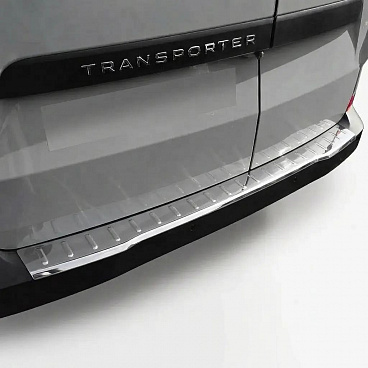 Leštený nerezový kryt hornej hrany zadného nárazníka VW T7 Transporter, Ford Tourneo Custom