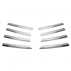 Nerez chróm lišty prednej masky Omtec VW Transporter / Caravelle T5