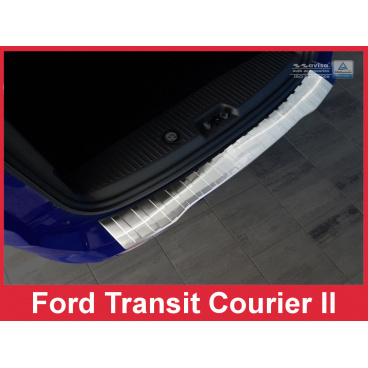 Nerez kryt- ochrana prahu zadného nárazníka Ford Transit Courier II 2014-16 Nerez kryt- ochrana prahu zadného nárazníka Ford Transit Courier II 2014-16