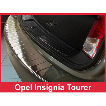 Nerez kryt- ochrana prahu zadného nárazníka Opel Insignia Tourer 2008-16 Nerez kryt- ochrana prahu zadného nárazníka Opel Insignia Tourer 2008-16
