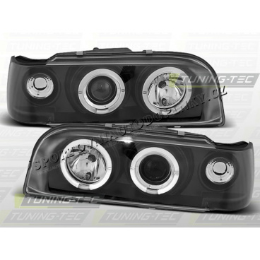 VOLVO 850 1992-96 PŘEDNÍ ČÍRÁ SVĚTLA ANGEL EYES BLACK