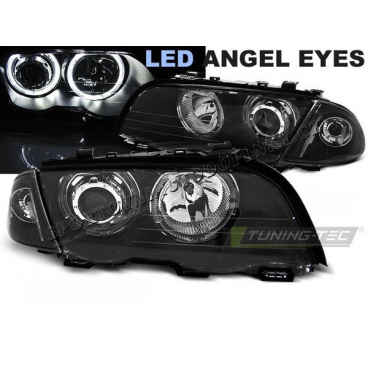 BMW E46 05.1998-08.2001 Limousine, Touring predné číre svetlá Angel Eyes LED black (LPBMG1) BMW E46 05.1998-08.2001 Limousine, Touring predné číre svetlá Angel Eyes LED black (LPBMG1)
