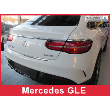 Nerez kryt-ochrana prahu zadného nárazníka Mercedes GLE 2015+