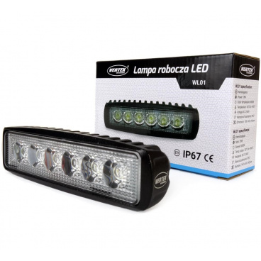 6 LED pracovné svetlo biele 6000K II 6 LED pracovné svetlo biele 6000K II