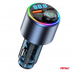 FM vysielač do auta 1×USB-A 1×USB-C 12V 24V