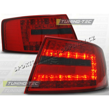 AUDI A6 C6 SEDAN 2004-08 ZADNÉ LED LAMPY RED SMOKE (LDAU64)