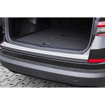 Prah piatych dverí s krátkou hranou, strieborný matný - Škoda Kodiaq od r.v. 2016 + Prah piatych dverí s krátkou hranou, strieborný matný - Škoda Kodiaq od r.v. 2016 +