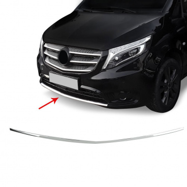 Nerez lišta predného difúzora Omtec Mercedes Benz Vito W447 2014-19