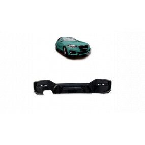 Difúzor BMW 1 F20 F21 Facelift Zadný Lesklá Čierna