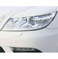 Kryty svetlometov Milotec (mračítka) - ABS čierny, Škoda Octavia II RS Fac. Lim., Combi 05/09