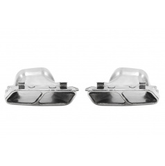 Koncovka tlmiča 210x80mm vstup 140x85mm Mercedes A45 S600 Leštená Sada