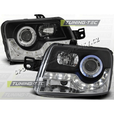 Fiat Panda 03- predné číra svetla Daylight LED black (LPFI14) Fiat Panda 03- predné číra svetla Daylight LED black (LPFI14)