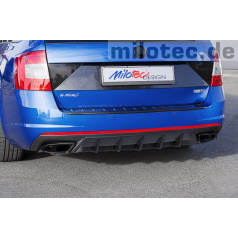 Difúzor zadného nárazníka, ABS čierna metalíza Škoda Octavia III RS Limousine, Combi