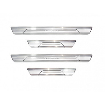 Nerez kryty vnútorných prahové dverí Volkswagen Touareg III 2018+ silver Nerez kryty vnútorných prahové dverí Volkswagen Touareg III 2018+ silver