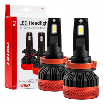 Automobilové LED žiarovky série X3 H8 H9 H11 H16 6500K Canbus