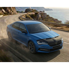 Prevlek prednej časti kapoty čierny čierny Škoda Superb 2015-24