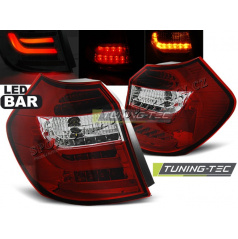 BMW E87 / E81 2004-08.2007 zadné lampy red white LED BAR (LDBM82)