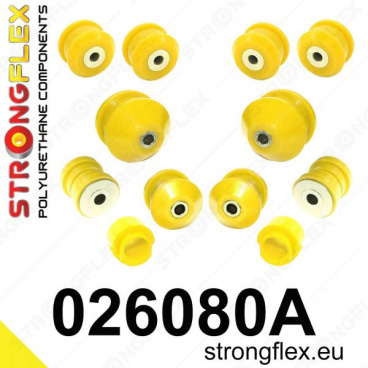 Audi A6 1997-03 Strongflex Šport zostava silentblokov len pre prednú nápravu 12 ks