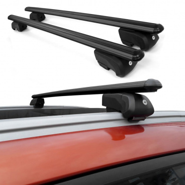 Uzamykatelné hliníkové strešné nosiče pre vybrané modely s plnou lyžinou čiernou Uzamykatelné hliníkové strešné nosiče pre vybrané modely s plnou lyžinou čiernou