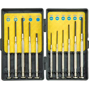 Sada šroubováků hodinářských 11 ks Sada šroubováků hodinářských 11 ks
