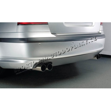 Dvojitý výfuk Milotec - 2x2 kruhové konce, Škoda Octavia II RS Dvojitý výfuk Milotec - 2x2 kruhové konce, Škoda Octavia II RS