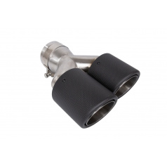 Koncovka tlmiča 114mmx2 vstup 76mm Carbon Mat Pravá