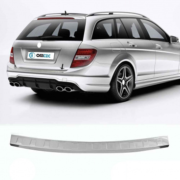 Nerez kryt hrany zadného nárazníka Mercedes C kombi 2008-14 leštený Nerez kryt hrany zadného nárazníka Mercedes C kombi 2008-14 leštený