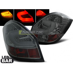 Škoda Fabia 2 2007-06.14 zadné lampy smoke LED bar (LDSK08)