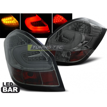 Škoda Fabia 2 2007-06.14 zadné lampy smoke LED bar (LDSK08)