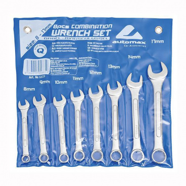 Kľúče očko - ploché 8 - 17mm 8ks Kľúče očko - ploché 8 - 17mm 8ks