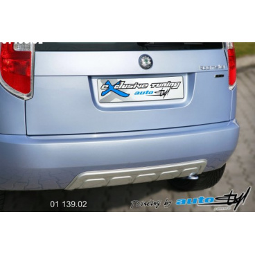 Škoda Roomster - zadná difúzor lyžina - strieborná