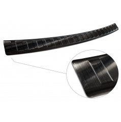 Kryt - ochrana prahu zadného nárazníka Volkswagen Passat B8 kombi 2015+ čierny brúsený