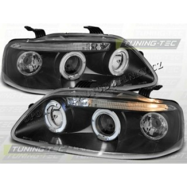 Chevrolet Aveo 2003-06 Predné číre svetlá Angel Eyes black (LPCT02)
