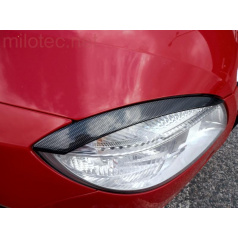 Kryty svetlometov (mračítka), karbón design - Škoda Fabia II Lim., Combi, Scout 2007-2010 - Škoda Roomster, Scout 2006-2010