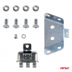 Klakson zvukový signál komplet 2 ks. červené 125 mm 12V
