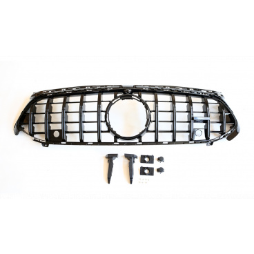 Gril Mercedes-Benz A V177 W177 Facelift GT Lesklá Čierna Gril Mercedes-Benz A V177 W177 Facelift GT Lesklá Čierna