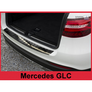 Nerez kryt-čierna ochrana prahu zadného nárazníka Mercedes GLC 2015+ Nerez kryt-čierna ochrana prahu zadného nárazníka Mercedes GLC 2015+