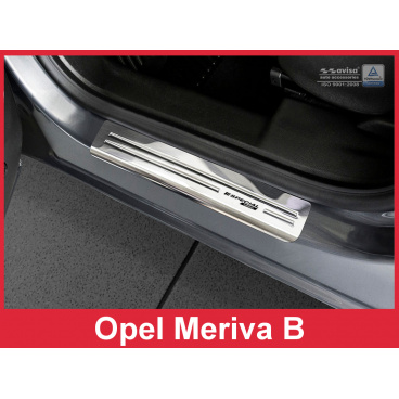 Nerez ochranné lišty prahu dverí 4ks Špeciálna edícia Opel Meriva B 2010-16 Nerez ochranné lišty prahu dverí 4ks Špeciálna edícia Opel Meriva B 2010-16