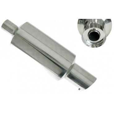 Sportovní výfuk TurboWorks 63/105 mm dlouhá kulatá koncovka se silencerem Sportovní výfuk TurboWorks 63/105 mm dlouhá kulatá koncovka se silencerem