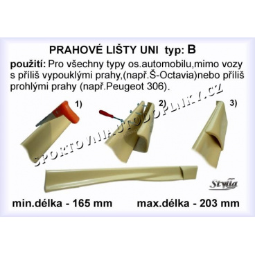 Univerzálne bočné prahy B (2 ks) Univerzálne bočné prahy B (2 ks)