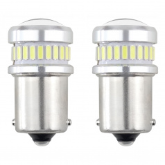 LED žiarovka canbus biela 24SMD + 3030 6SMD 1156 (R5W, R10W) P21 BIELE 12V/24V