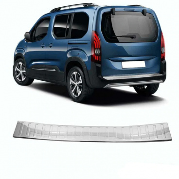 Nerez leštená lišta spodnej hrany kufra Omtec Parner, Combo, Berlingo, Rifter 2019+
