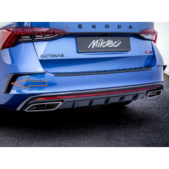 Lemy sania vzduchu čierne lesklé Octavia IV RS 2020+ 2 ks zadné