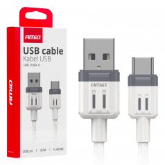 Kábel na nabíjanie USB-A - USB-C 3A 200cm FullLINK AMIO-03906