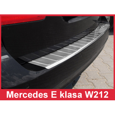 Nerez kryt-ochrana prahu zadného nárazníka Mercedes E W 212 kombi 2009-13 Nerez kryt-ochrana prahu zadného nárazníka Mercedes E W 212 kombi 2009-13