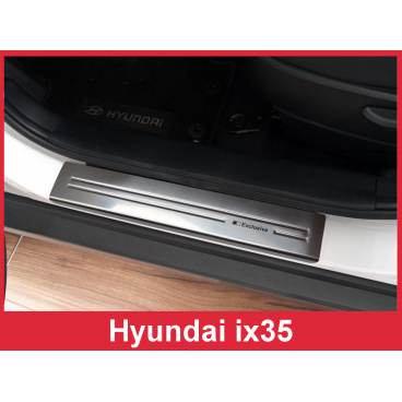Nerez ochranné lišty prahu dverí 4ks Hyundai ix35 2010-16 Nerez ochranné lišty prahu dverí 4ks Hyundai ix35 2010-16