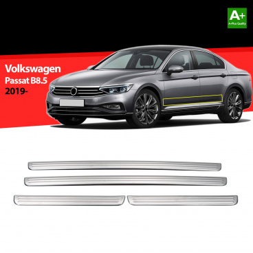 Nerez lišty vnútorných prahov dverí VW Passat B8,5 2019+ 4 ks Nerez lišty vnútorných prahov dverí VW Passat B8,5 2019+ 4 ks